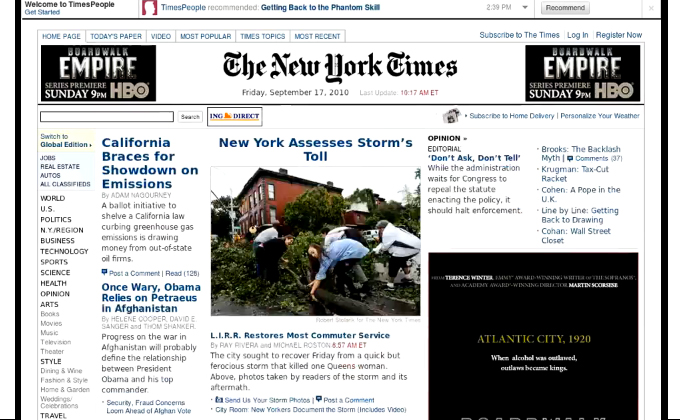 Timelapse Video for New York Times website