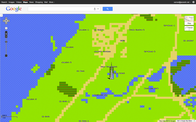 Begin your Quest with Google Maps 8-Bits!