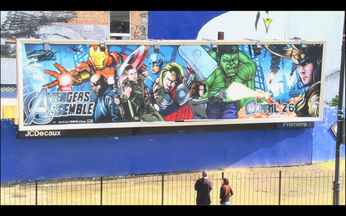 Live Graffiti via Live Tweets