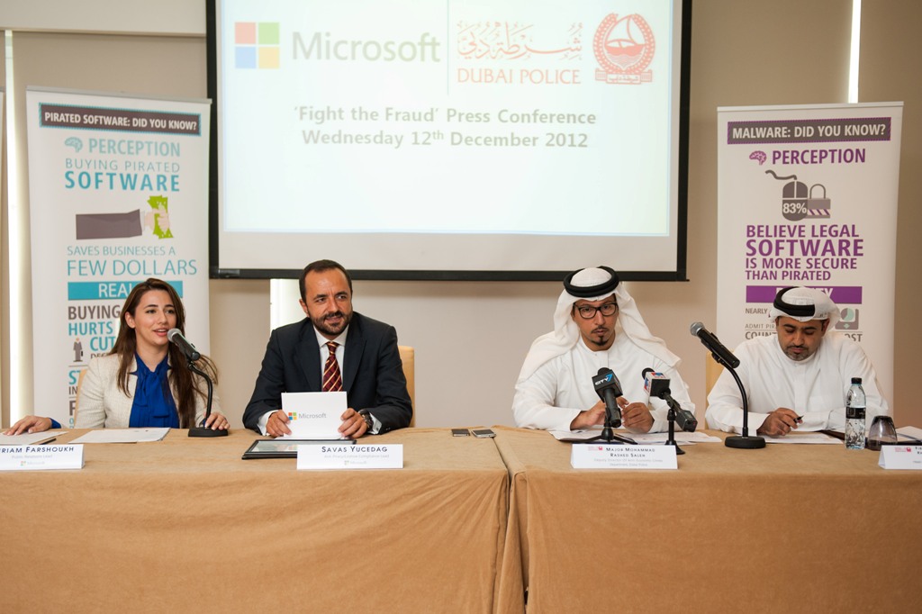 Dubai Police, Microsoft Gulf Confirm Commitment to Combating Piracy in UAE