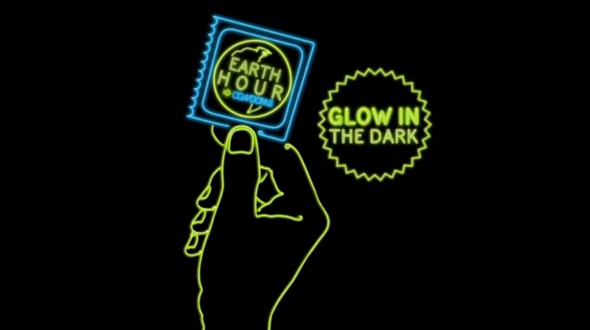 Earth Hour Condoms