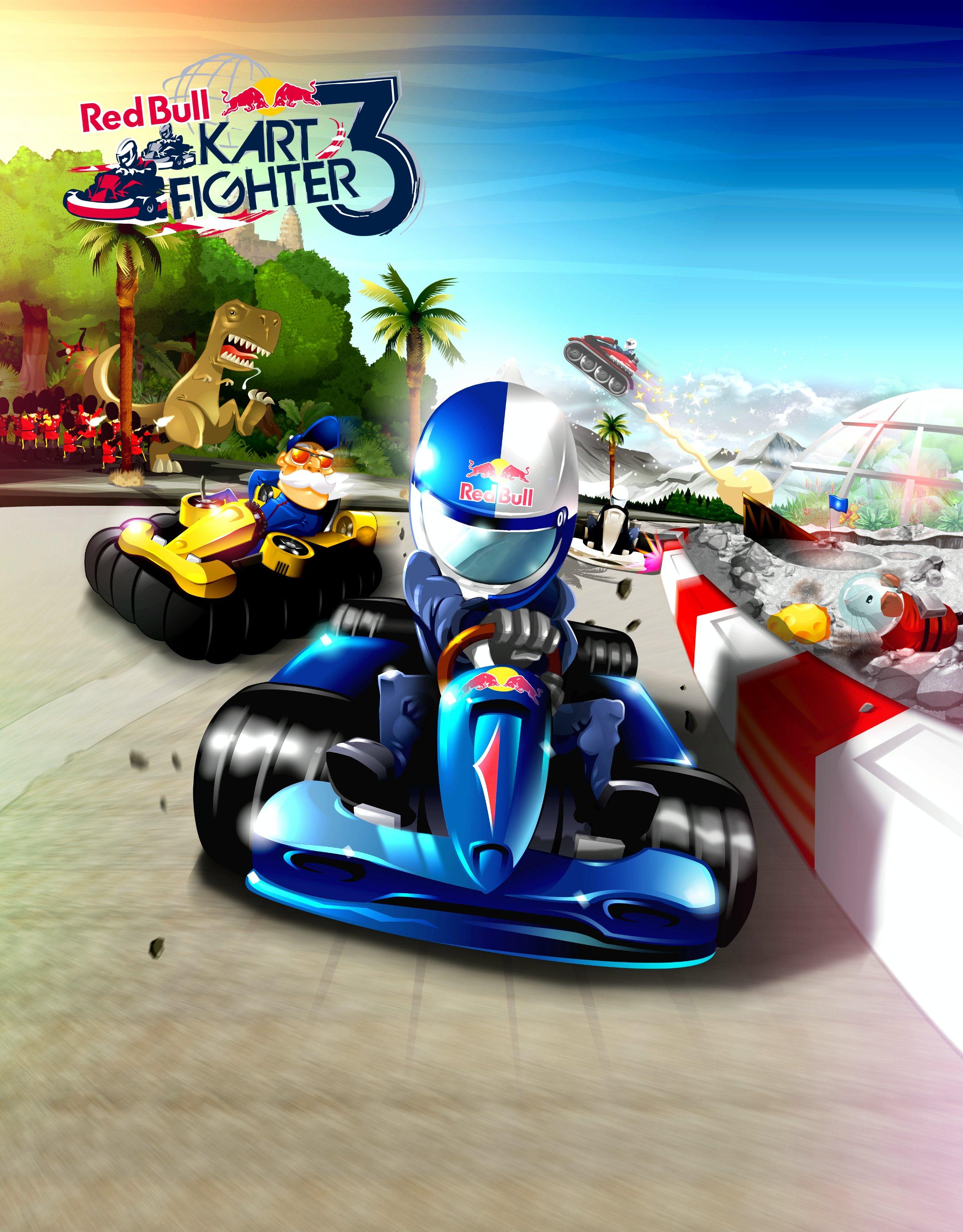Whether moon buggy or snowmobile:  Red Bull Kart Fighter 3 – Unbeaten Tracks offers arcade racing fun for iOS and Android