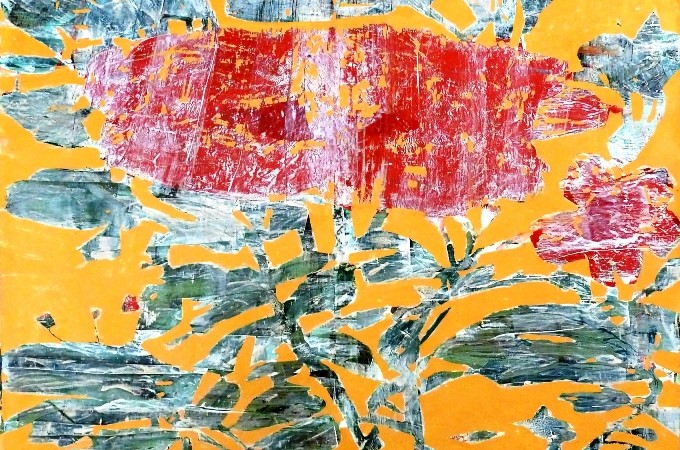 Leily Derakhshani Untitled Mixed Media on Canvas