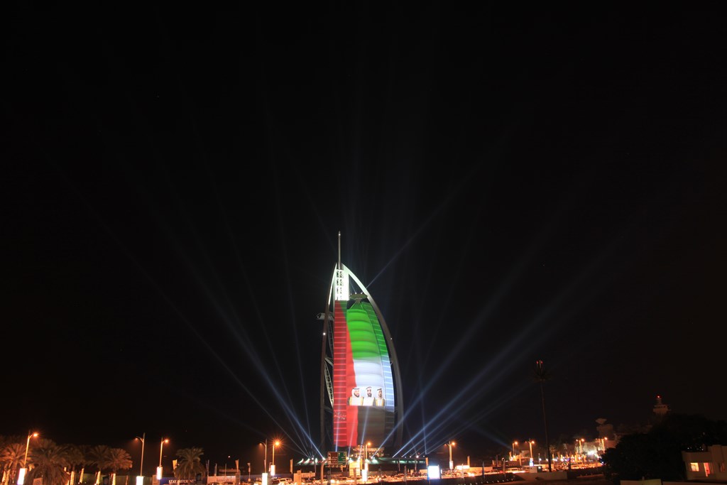 UAE’s 42nd National Day celebrations at Burj Al Arab, Dubai