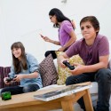 Family in living room