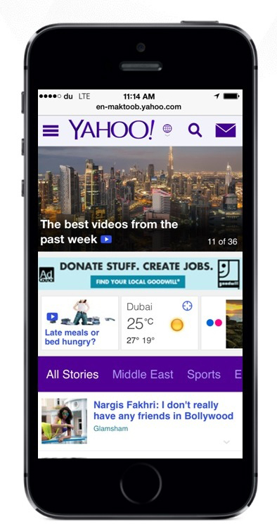 New welcome to Yahoo Maktoob: revamp of homepage brings modern, elegant, intuitive design